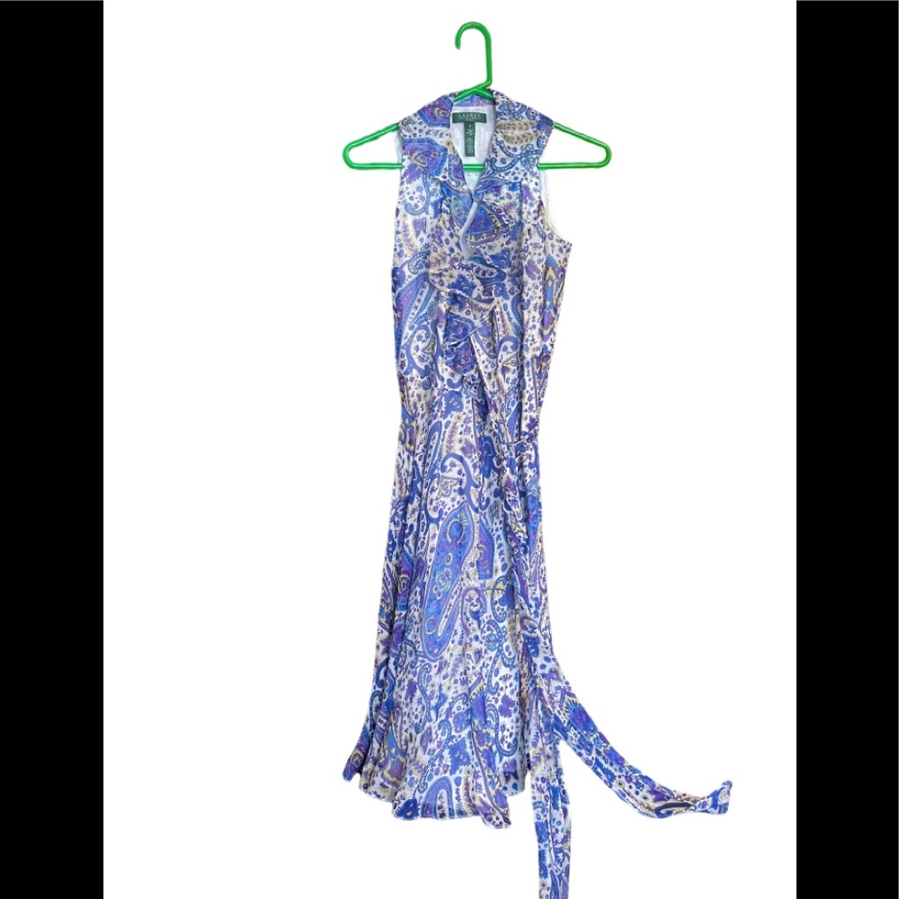 Ralph Lauren Dress Silk Wrap Dress